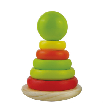 2016 New Arrival Eco-friendly Wooden Baby Stacking Toy